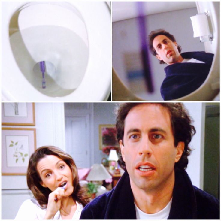 Toothbrush in the toilet