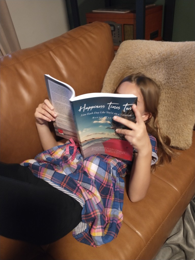 Girl reading a book