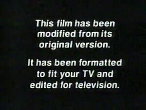 This film has been modified from its original version. It has been formatted to fit your TV and edited for television.